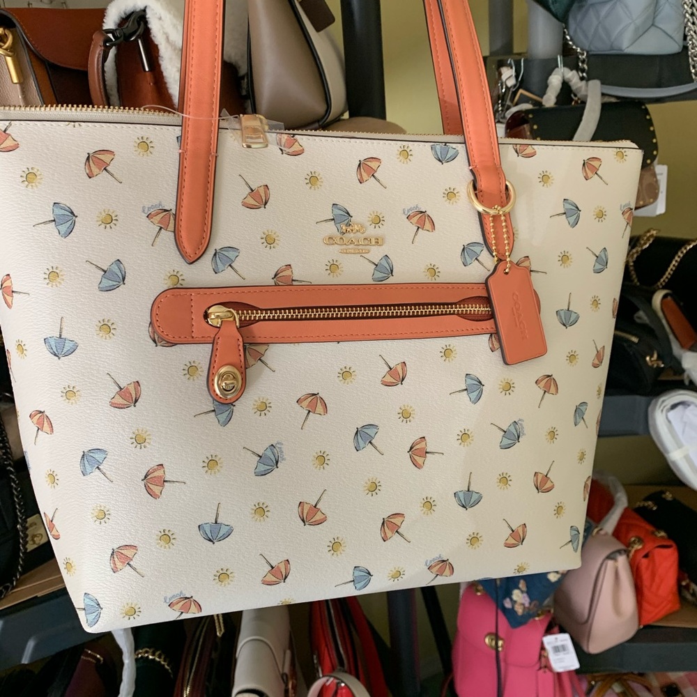 Coach Beach Umbrella Print Taylor Tote